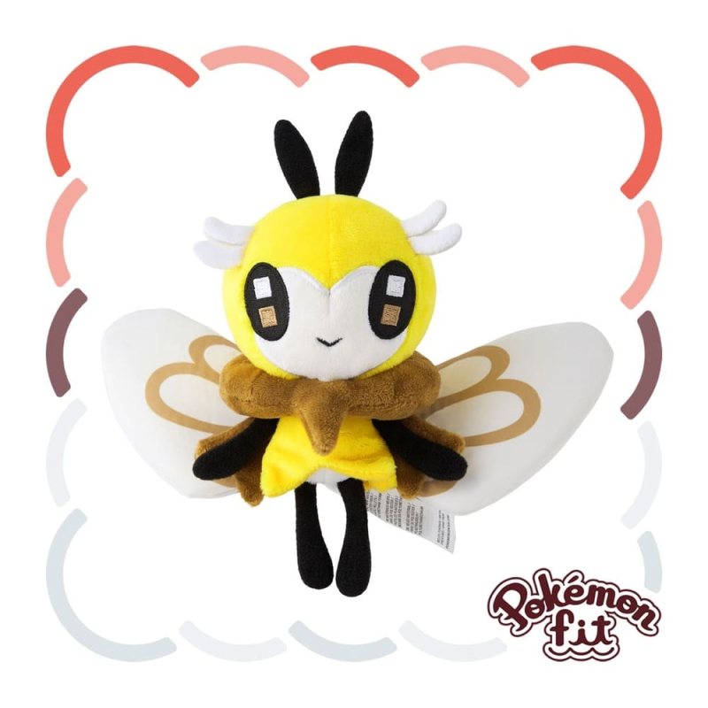 Officiële Pokemon center Pokemon fit knuffel Ribombee 22cm (breedt) Collectors item